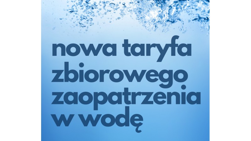 Nowa taryfa za wodę (mat. UM)